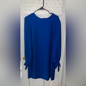 Blue Bow Sleeve Dress Banana Republic